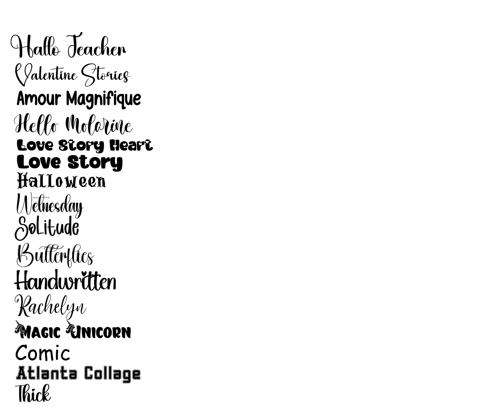 Customfonts