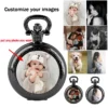 Custom Photo Glass Dome Vintage Quartz Pocket Watch – Personalized Timepiece for Men & Women, Unique Keepsake Gift