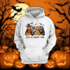 Just a Spooky Paw Halloween Cats Hoodie – Cute Cat Costume Graphic (XS–XXXL, Multiple Colors)